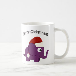 Vrolijk kerstfeest! Santa Elephant Koffiemok