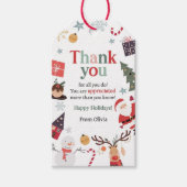 Vrolijk Kerstfeest Santa Gift Familie Leraar Cadeaulabel (Voorkant)