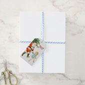Vrolijk kerstfeest santa Holiday Gift Labels Cadeaulabel (Met Touw)