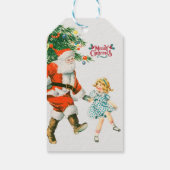 Vrolijk kerstfeest santa Holiday Gift Labels Cadeaulabel (Achterkant)