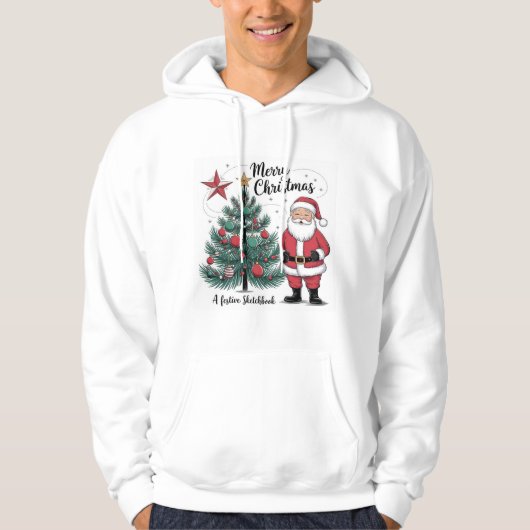 Vrolijk Kerstfeest Santa Hoodie – Feestelijk Vakan (Voorkant)