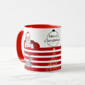 Vrolijk kerstfeest Santa mok (Voorkant links)