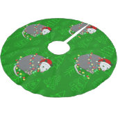 Vrolijk Kerstfeest Santa Possum Kerstboom Rok (Gekanteld)