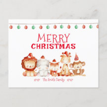 Vrolijk kerstfeest, Santa Safari Dieren