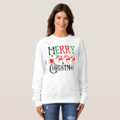 Vrolijk Kerstfeest Santa Sleigh-61049 T-shirt Hood (Voorkant volledig)