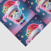 Vrolijk kerstfeest Santa Snoep Tissuepapier (Detail)