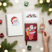 Vrolijk kerstfeest Santa Stickers