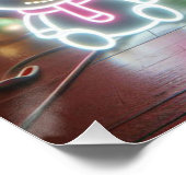 Vrolijk Kerstfeest Santa Teddy Poster (Hoek)