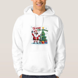 vrolijk kerstfeest | Santa & Tree Design Hoodie