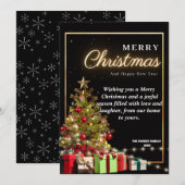 Vrolijk kerstfeest santa vakantie Kaart (Voorkant / Achterkant)