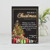 Vrolijk kerstfeest santa vakantie Kaart (Staand voorkant)