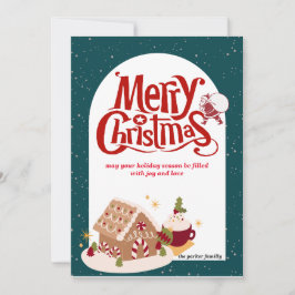 Vrolijk kerstfeest santa vakantie Kaart