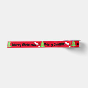 Vrolijk kerstfeest satijnen lint