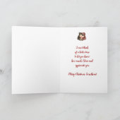 Vrolijk kerstfeest, schatje feestdagen kaart (Binnen)