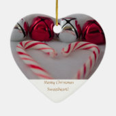 Vrolijk kerstfeest schatje! keramisch ornament (Achterkant)