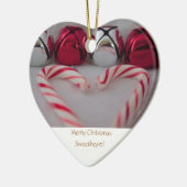 Vrolijk kerstfeest schatje! keramisch ornament (Links)