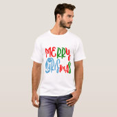 Vrolijk kerstfeest - schattig cadeau t-shirt (Voorkant volledig)