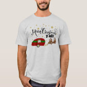 Vrolijk kerstfeest, schattig citaat typografie t-shirt (Voorkant)