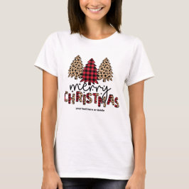 Vrolijk kerstfeest, schattig gebruik t-shirt