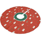 Vrolijk kerstfeest schattig polar beer kerstboom rok (Gekanteld)