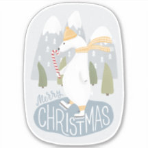vrolijk kerstfeest. Schattig polar beer vakantie s