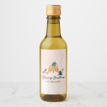 Vrolijk kerstfeest schattig Shiba hond cadeau labe