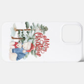 Vrolijk kerstfeest Schattig vakantieontwerp Case-Mate iPhone Case (Achterkant (horizontaal))