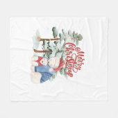 Vrolijk kerstfeest Schattig vakantieontwerp Fleece Deken (Voorkant (Horizontaal))
