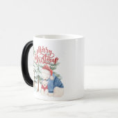 Vrolijk kerstfeest Schattig vakantieontwerp Magische Mok (Voorkant links)