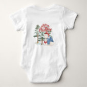 Vrolijk kerstfeest Schattig vakantieontwerp Romper (Achterkant)