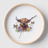 Vrolijk Kerstfeest Schattige Highland Koe Classic  (Voorkant)