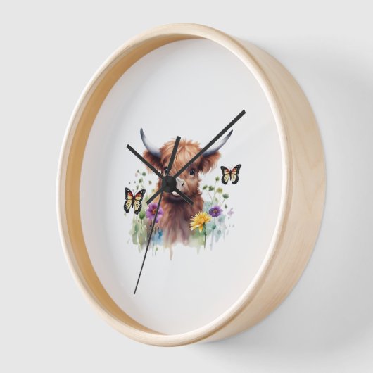 Vrolijk Kerstfeest Schattige Highland Koe Classic  (Hoek)