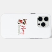 Vrolijk kerstfeest schattige koe Case-Mate iPhone case (Achterkant (horizontaal))