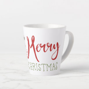 Vrolijk kerstfeest schattige koe latte mok