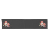 Vrolijk kerstfeest Schattige rendier familie Xmas  Korte Tafelloper (Horizontaal)