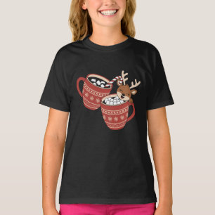 Vrolijk kerstfeest Schattige rendier familie Xmas  T-shirt
