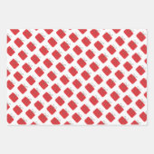 Vrolijk Kerstfeest Schattige Rode Kerstman Inpakpapier Vel (Voorkant 2)