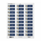 Vrolijk kerstfeest Schattigee Chickadee Birds Etiket (Full Sheet)