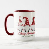 Vrolijk kerstfeest Schattigee feestelijke kabouter Mok (Links)