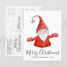 Vrolijk kerstfeest Schattigee Gnome Modern