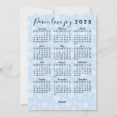 Vrolijk kerstfeest Schattigee kabouter in blauw 20 Feestdagenkaart (Achterkant)