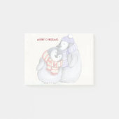 Vrolijk kerstfeest Schattigee pinguïns in wintersj Post-it® Notes (Voorkant)