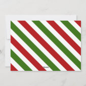 Vrolijk kerstfeest Schattigee rode en groene kabou Feestdagenkaart (Achterkant)