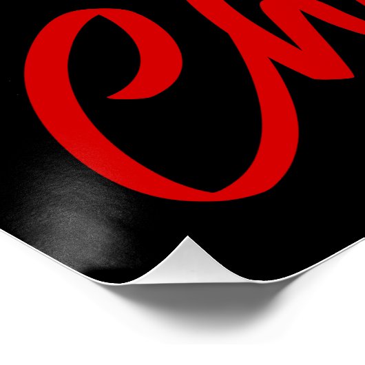 Vrolijk kerstfeest Schattigee Samoyed Puppy met Sa Perfect Poster (Hoek)