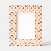 vrolijk kerstfeest | Schattigee structuurpatroonfo Gegraveerde Lijstjes (Voorkant)