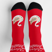 Vrolijk kerstfeest Schattigee traditionele volksku Sokken (Top)