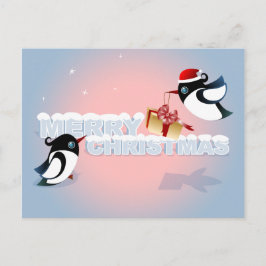 Vrolijk Kerstfeest - Schattigee Vogels Kerstcadeau Feestdagenkaart