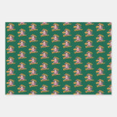 Vrolijk kerstfeest Schattigee warme chocolademelk  Inpakpapier Vel (Voorkant 2)