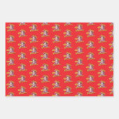 Vrolijk kerstfeest Schattigee warme chocolademelk  Inpakpapier Vel (Voorkant)