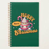 Vrolijk kerstfeest Schattigee warme chocolademelk  Planner (Voorkant)